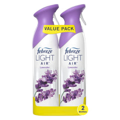 Febreze Light Air Freshener Spray, Odor-Fighting Room Spray, Lavender, 8.8oz, 2 Count