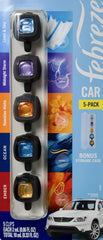 Febreze Mixed Scents Air Freshener, 5 Car Vent Clips, 5 Count (Pack of 1) C42