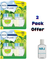 Febreze Plug In Air Freshener, Odor-Fighting Scented Oil Refill, Gain Scent, 2 Refills