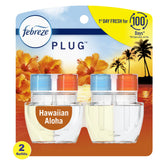 Febreze Plug In Air Freshener, Odor-Fighting Scented Oil Refill, Hawaiian Aloha, 2 Refills