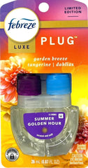 Febreze Plug-In Air Freshener Oil Refill, Summer Golden Hour Scent, 0.87 oz
