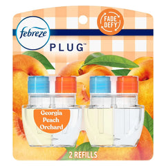 Febreze Plug Dual Refill Air Freshener Georgia Peach Orchard 2ct