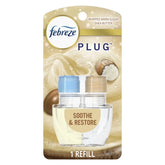 Febreze Plug Refill Odor-Fighting Air Freshener Soothe & Restore Scent, 1 Count, 0.87 fl oz