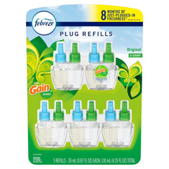 Febreze Plugs Air Freshener Refills 5 Pack Gain Scent