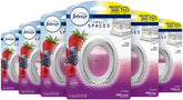 Febreze Small Spaces Air Freshener Wild Berries Odor Eliminator for Strong Odors (Pack of 6)