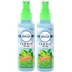Febreze To Go Fabric Refresher 2.8 Ounce Spray, Gain Original Scent (Pack Of 2)