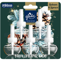 Glade® PlugIns® Refills Air Freshener, Balsam & Spruce, 3.35oz., 5 Count