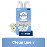 Glade Air Freshener Spray, Clean Linen Scent, Fragrance Infused with Essential Oils, 8 oz, 2 Pack