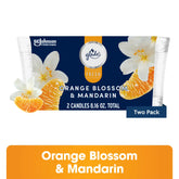 Glade Candles Orange Blossom & Mandarin Scent Fresh Collection 8.16 oz Pack of 2