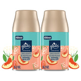 Glade® PlugIns®, Juicy Peach & Elderflower, Large Auto refills, 12.4 oz, 2 Count