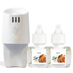100% Natural Peppermint Plug in Air Freshener, Scented Oil Refills, 2 Refills + Diffuser