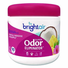 Bright Air Super Odor Eliminator Air Freshener Gel Tropical Paradise & Pineapple Scent 14 Oz.