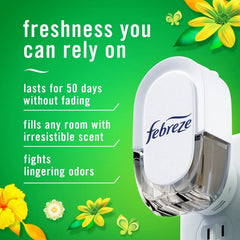 Febreze Plug In Air Freshener, Odor-Fighting Scented Oil Refill, Gain Scent, 2 Refills