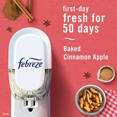 Febreze Plug In Air Freshener, Odor-Fighting Oil Refill, Baked Cinnamon Apples