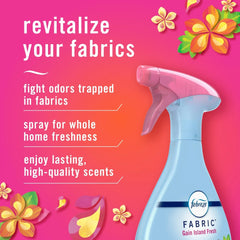 Febreze Fabric Spray Air Freshener, Odor-Fighting Fabric Refresher, Gain Island Fresh, 23.6 fl oz
