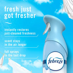 Febreze Air Mist Spray, Heavy Duty, Ocean, Linen & Sky, 8.1oz, 3 Count