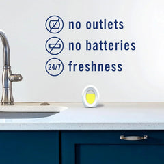 Febreze Kitchen Air Freshener, Odor-Fighting, Plug In Alternative, Air Fresheners for Home and Bathroom and Kitchen, Closet Air Fresheners, Fresh Lemon Scent, 6 Count