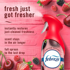 Febreze Air Mist Air Freshener Spray with Cherries & Berries Scent, 8.1 oz