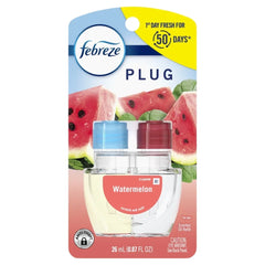 ( 3 Pack ) Febreze Plug In Air Freshener, Odor-Fighting Scented Oil Refill, Watermelon, 1 Refill