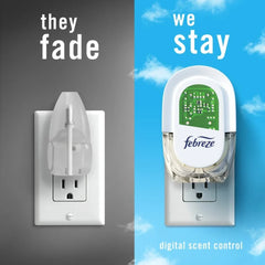 Febreze Plug In Air Freshener Odor-Fighting Scented Oil Refill Vanilla Suede Scent 2 ct - 5 Pack