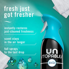 Febreze Air Mist Air Freshener Spray, Unstopables Fresh Scent, 8.1oz