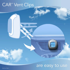 Febreze Car Odor-Fighting Air Freshener Vent Clip with Gain Scent, Island Fresh, 1 count