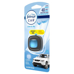 Febreze Car Air Freshener Vent Clip, Linen & Sky, 1 Count