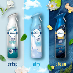 Febreze Air Mist Spray, Heavy Duty, Ocean, Linen & Sky, 8.1oz, 3 Count