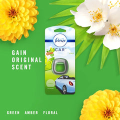 Febreze Car Odor-Fighting Air Freshener Vent Clip with Gain Scent, Original, 1 count