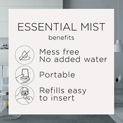 Air Wick Essential Mist Scented Oil Air Freshener Diffuser Refills, Linen and Petals, 3 Count