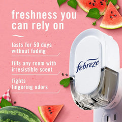 2X - Febreze Plug Triple Refill Air Freshener Sweet Watermelon Vine - 3ct