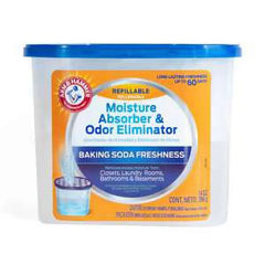 Arm & Hammer Fragrance Free Refillable Moisture Absorber, 14 oz. Tub