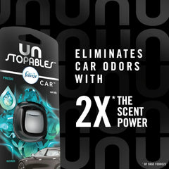 Febreze Unstopables Car Odor Eliminating Air Freshener, Shimmer, 2 Count