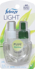 Febreze Light Plug Scented Oil Refill, Bamboo Scent 0.87oz
