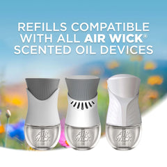 Air Wick Plug-In Scented Oil Air Freshener Warmer Refills, Fresh Linen and Lavender, 5 Count