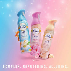 2X - Febreze Air Mist Refresh & Energize Mood-Enhancing Home Air Freshener Spray Aerosol Can