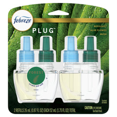Febreze Origins Fade Defy PLUG Air Freshener & Odor Eliminator, Forest (2) .87 fl. oz. Oil Refills