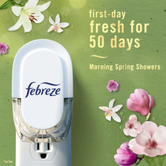 Febreze Plug In Air Freshener Scented Oil Refill Premium Spring Mix, 3 Count