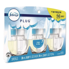 Febreze 80781115 2.63 oz. PLUG Air Freshener Refills - Linen and Sky (6 Packs/Carton)