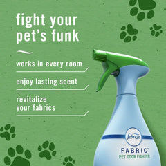 Febreze Fabric Spray Air Freshener, Odor-Fighting, Pet Odor Fighter, 67.6 oz Refill