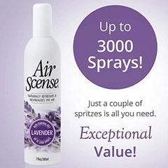 Air Scense Essential Oil Air Freshener, 7 oz + Spray & Go, 2 oz (Lavender Vanilla Bundle)