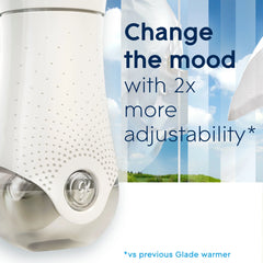 Glade PlugIns Scented Oil Warmer + 2 Refills, Air Freshener, Clean Linen™, 2 x 0.67 Oz