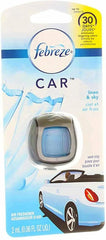 Febreze Car Vent Clips Air Freshener and Odor Eliminator, Linen and Sky -16 Pack