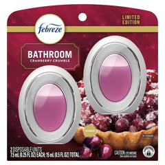 Febreze Bathroom Air Freshener, Odor-Fighting, Cranberry Crumble Scent