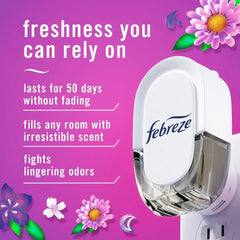 Febreze PLUG Air Freshener Gain Moonlight Breeze, 3 Pack 0.87 fl oz Oil Refill 3 ct - 5 Pack