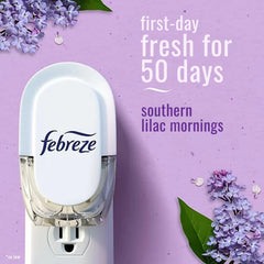 Febreze Plug Scented Oil Refill Southern Lilac Mornings, 0.87 fl oz, 2-Pack