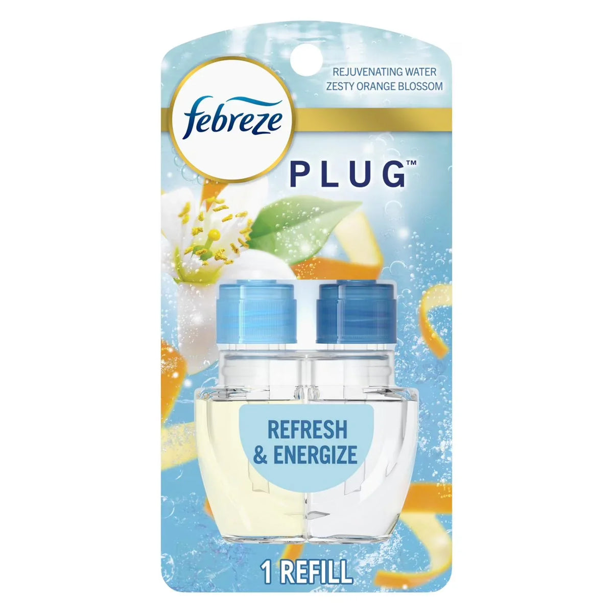 2 Pack Febreze Plug In Air Freshener Scented Oil Refill - Refresh & Energize