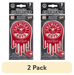 Chemical Guys Hanging Air Freshener 3-Pack Variety, Black Frost, Cherry Blast, Pina Colada