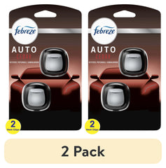 Febreze AUTO Car Air Freshener, Odor-Fighting Car Vent Clip, Cedar, 2 Count