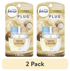 Febreze Plug Refill Odor-Fighting Air Freshener Soothe & Restore Scent, 1 Count, 0.87 fl oz